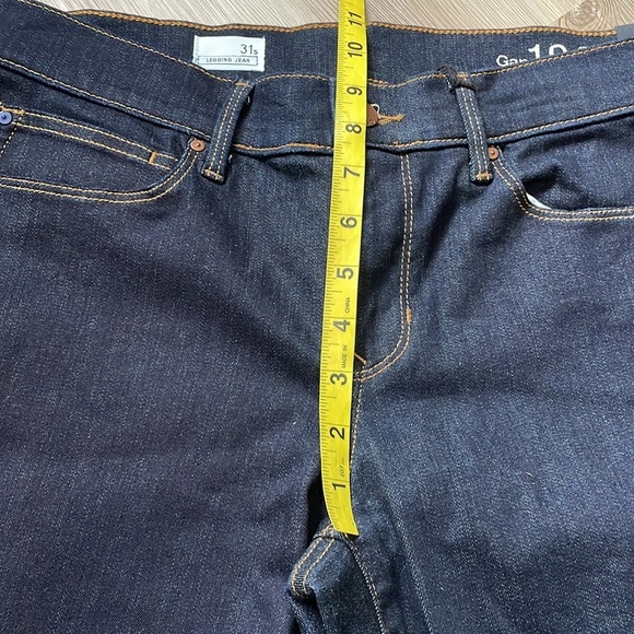 GAP 1969 Denim Women's 31 Short Legging Jean Mid Rise Dark wash NWT Stretch Y2K - Picture 8 of 14